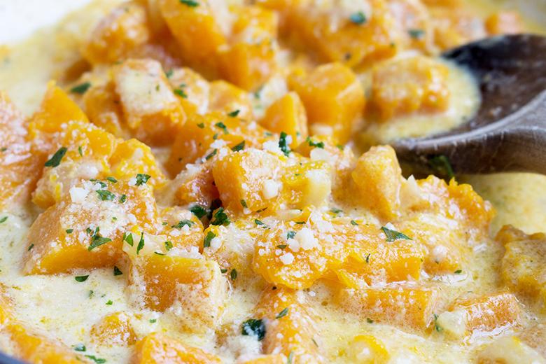 Kürbisgemüse mit Grana Padano