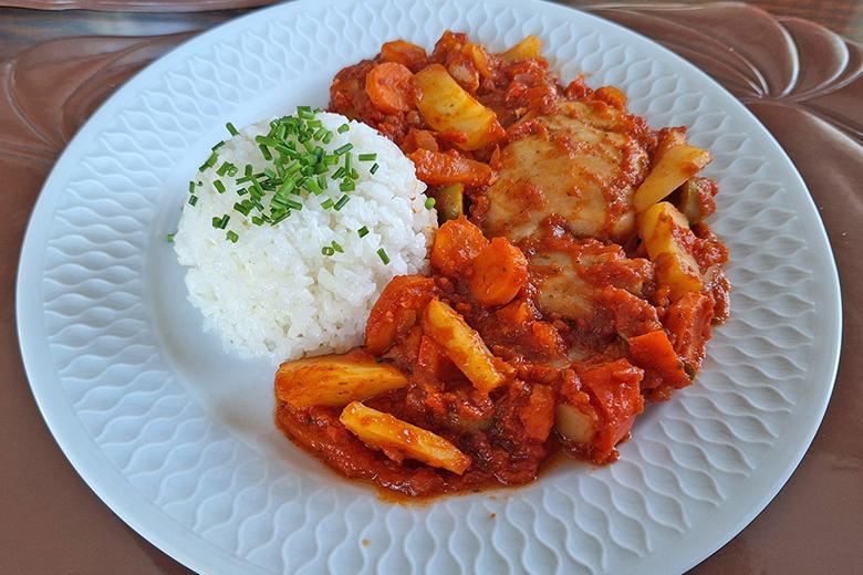 Hähnchen-Gemüsepfanne