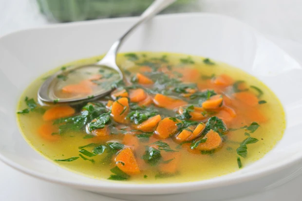 Karotten-B&auml;rlauchsuppe
