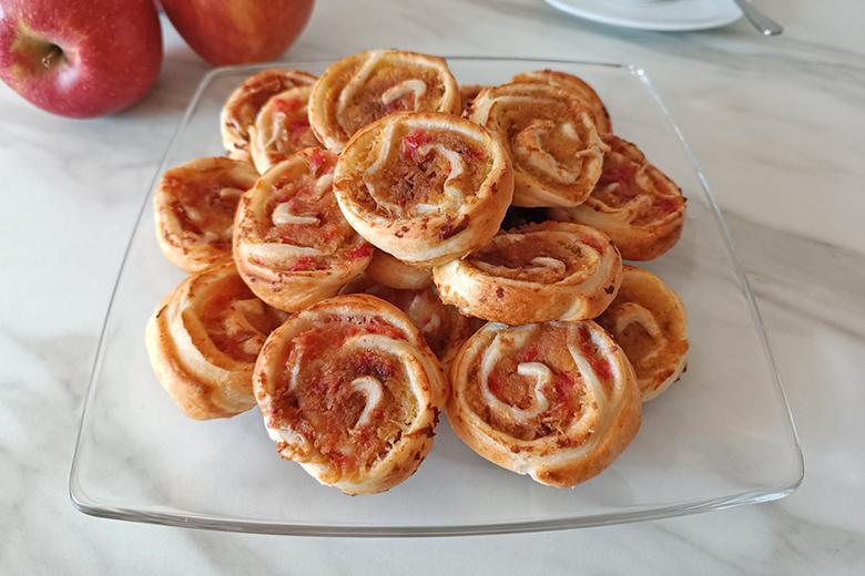 Apfelschnecken aus Blätterteig