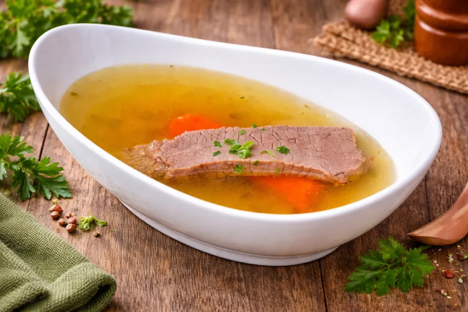 Rindsknochensuppe