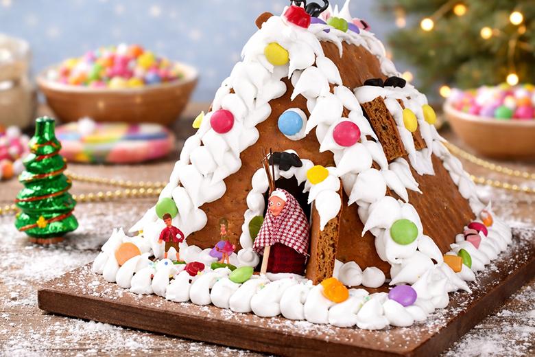 Einfaches Lebkuchenhaus