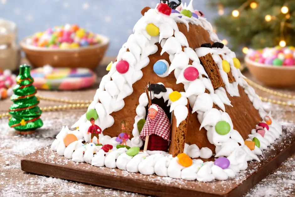 Einfaches Lebkuchenhaus