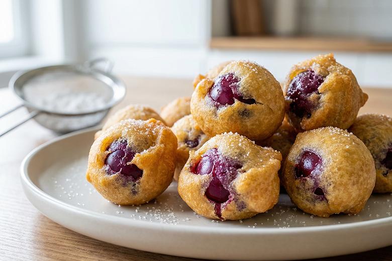 Kirschen im Backteig