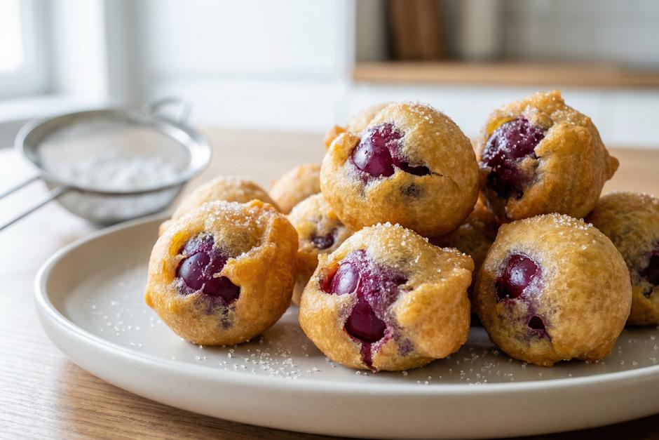Kirschen im Backteig