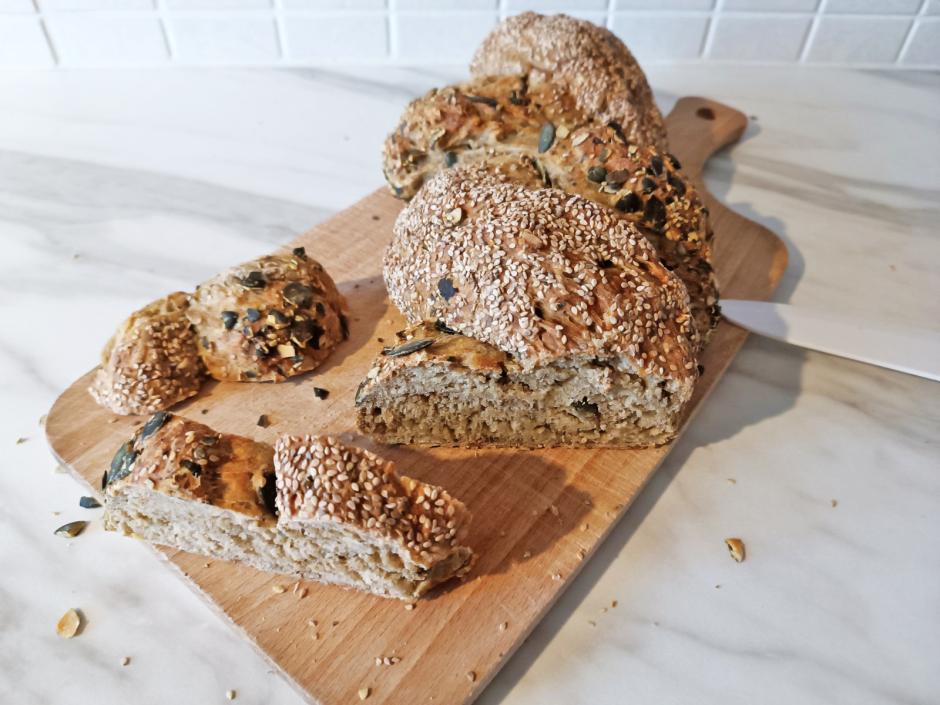 Gedrehtes Kornbrot