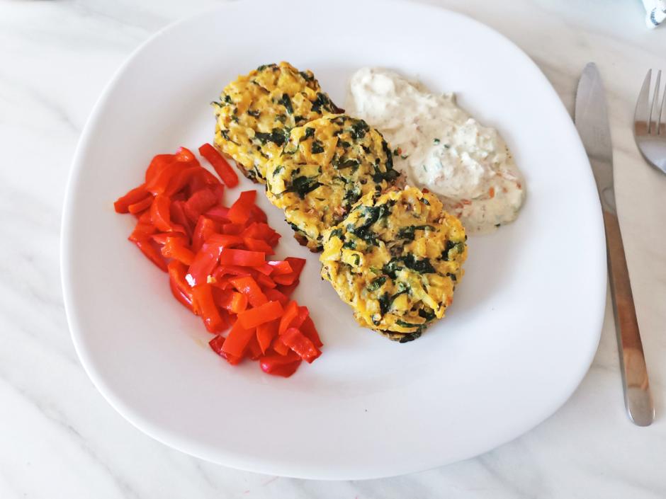 Kartoffell-Bärlauchlaibchen aus der Heißluftfritteuse