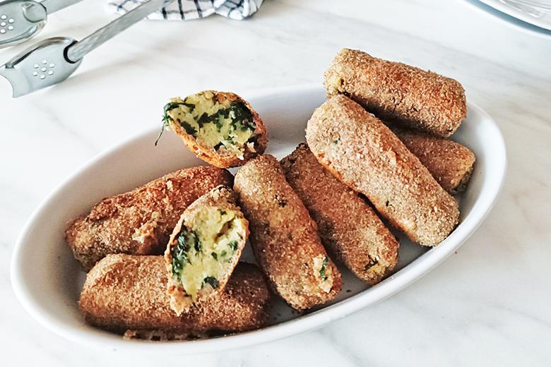 Bärlauchkroketten aus der Heißluftfritteuse