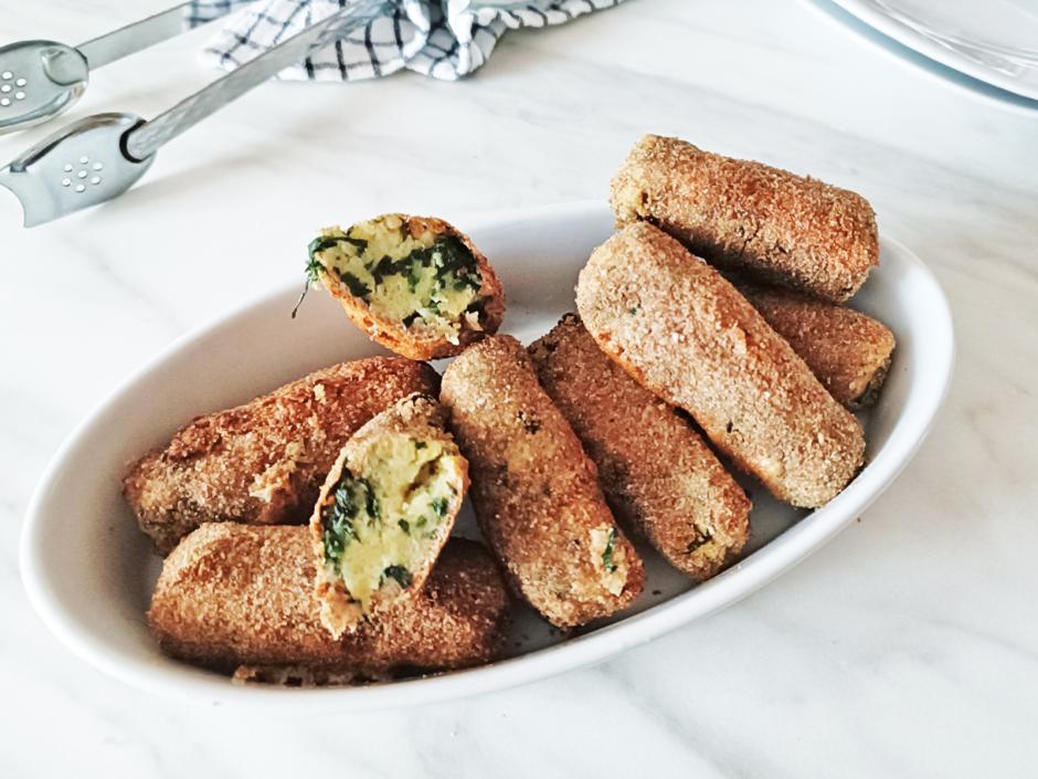 Bärlauchkroketten aus der Heißluftfritteuse