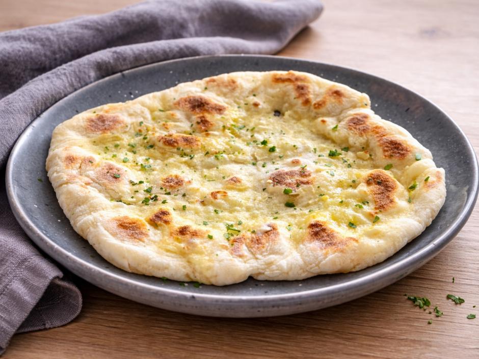 Einfaches Naan Brot