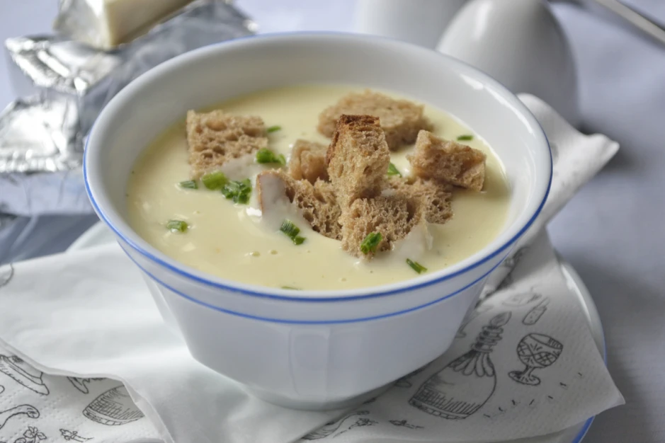 Einfache Käsesuppe