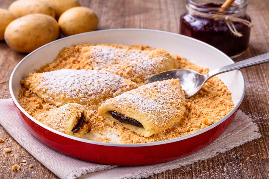 Powidltascherl aus Erdäpfelteig