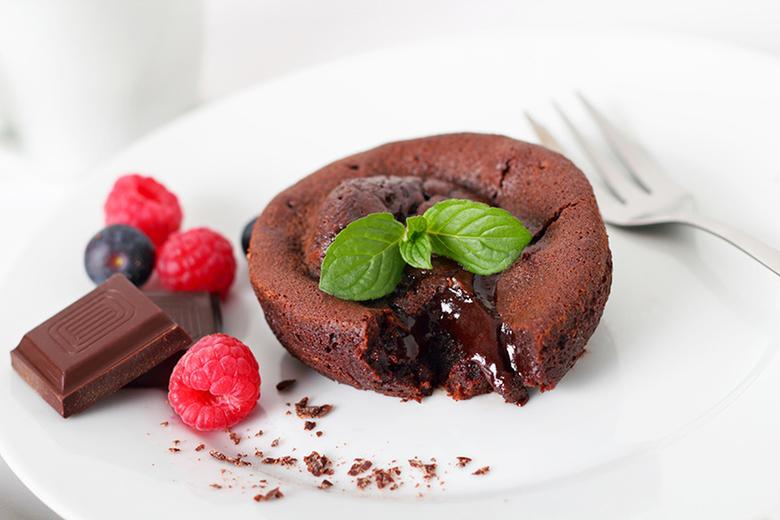 Schokokuchen mit flüssigem Kern