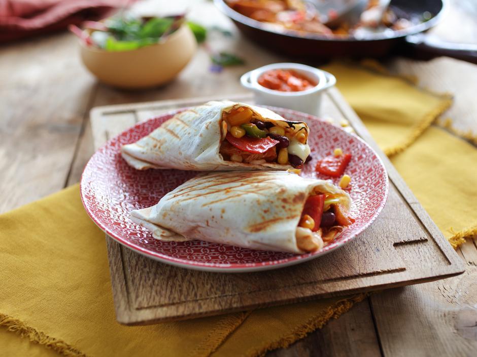 Ajvar Tortilla-Päckchen