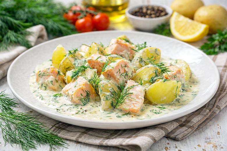 Dillsauce mit Kartoffeln