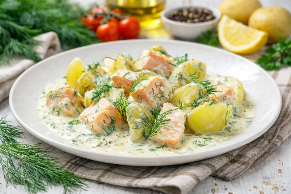 Dillsauce mit Kartoffeln