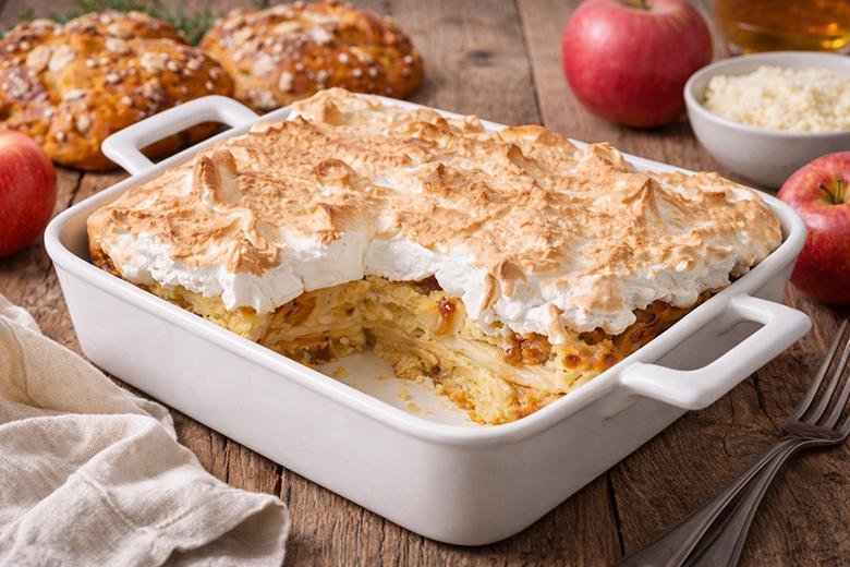 Scheiterhaufen mit Schneehaube