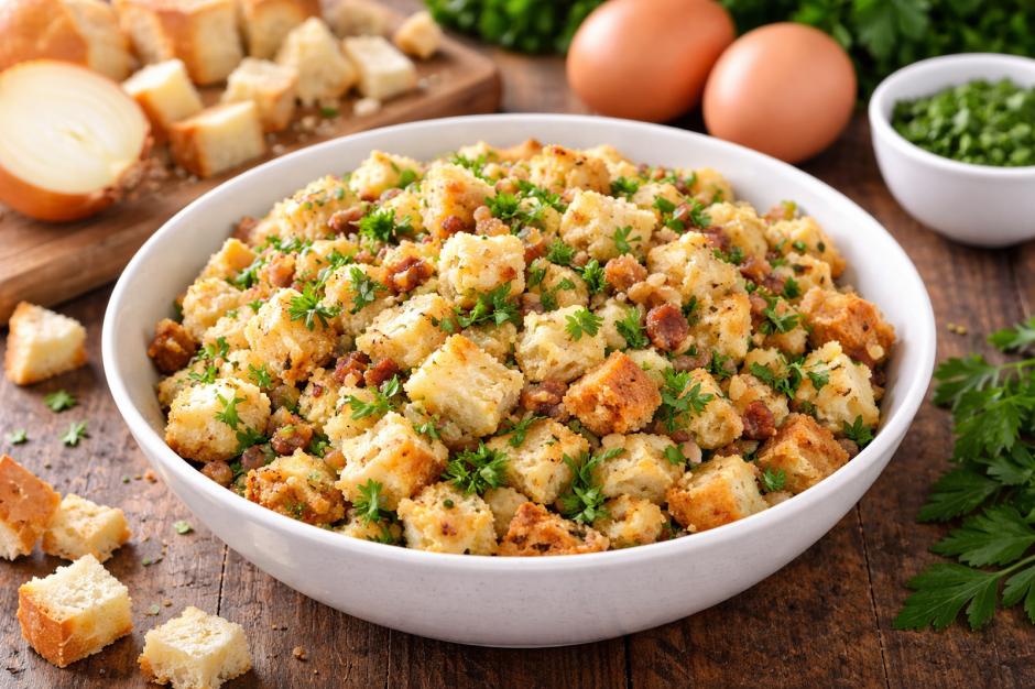 Semmelfülle für Gans, Ente oder Huhn