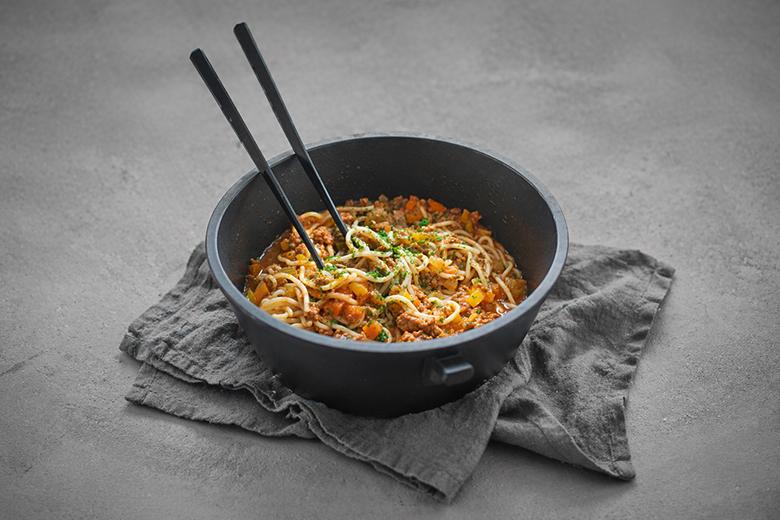 Nudeln mit Fleischsoße