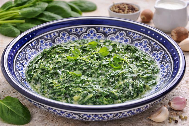 Cremiger Blattspinat