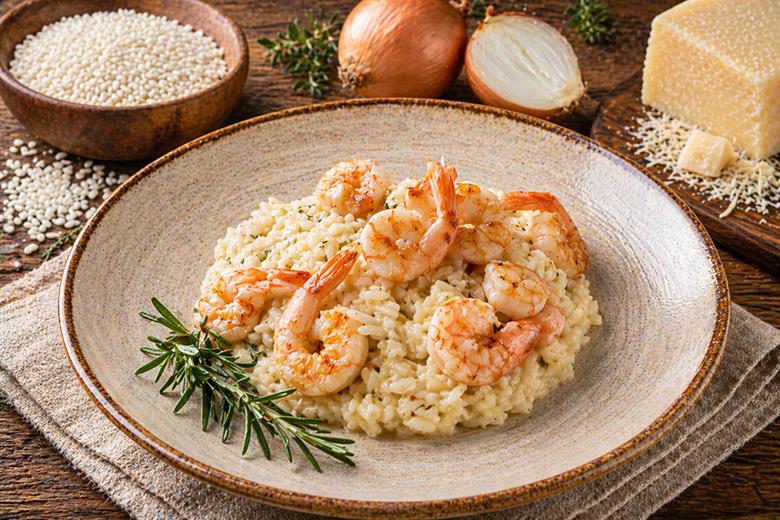 Risotto mit Garnelen