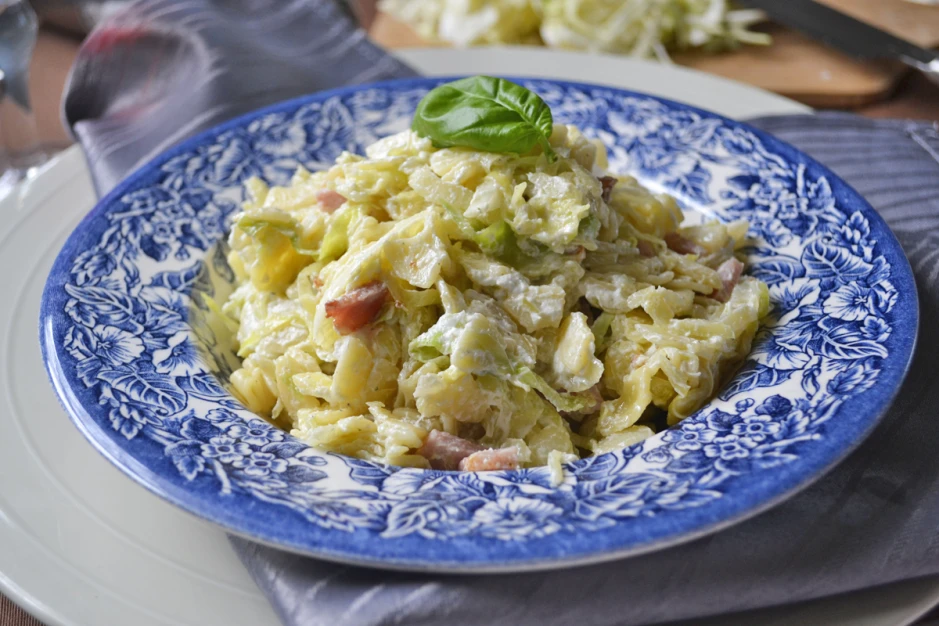Krautfleckerl mit Topfen