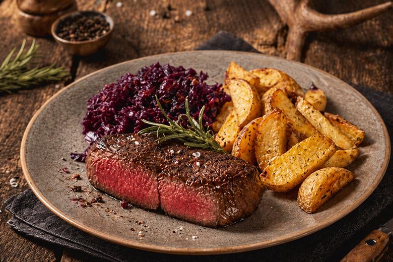 Hirschrückensteak