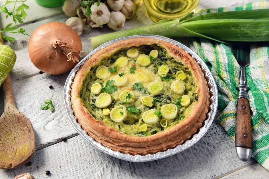 Lauch‑Quiche französischer Art