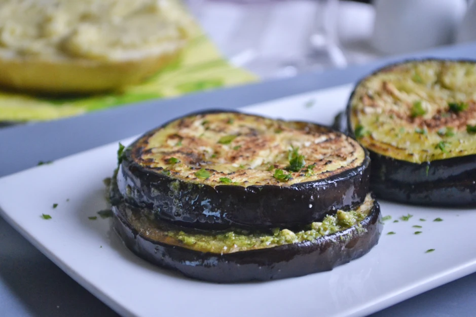 Melanzani im Pesto