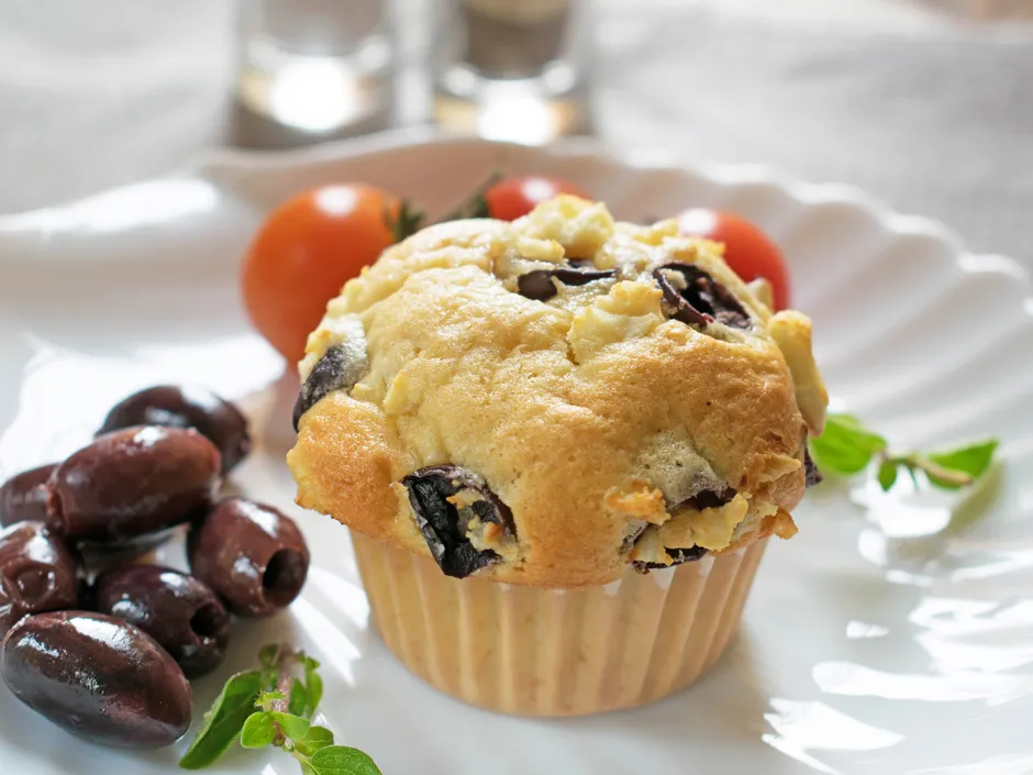 Oliven-Schafkäse Muffins
