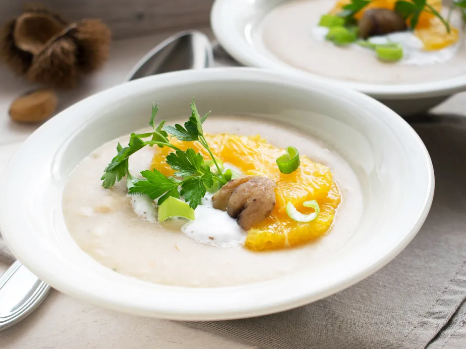 Maroni-Orangen-Suppe