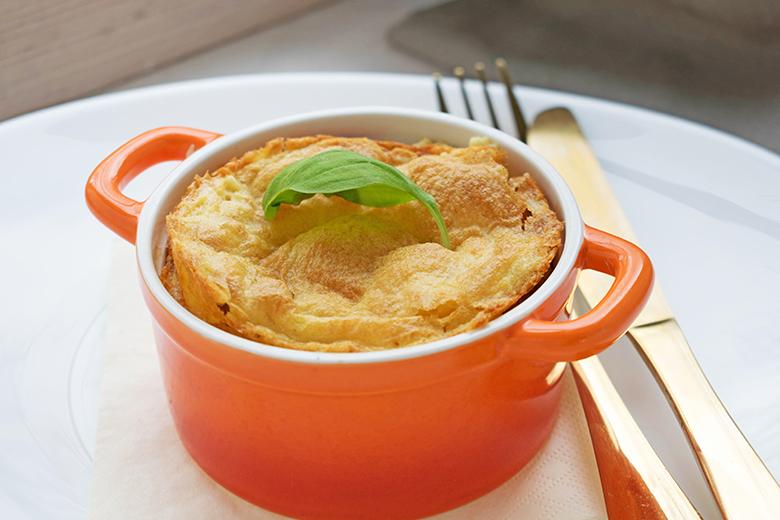 Ziegenkäsesoufflé