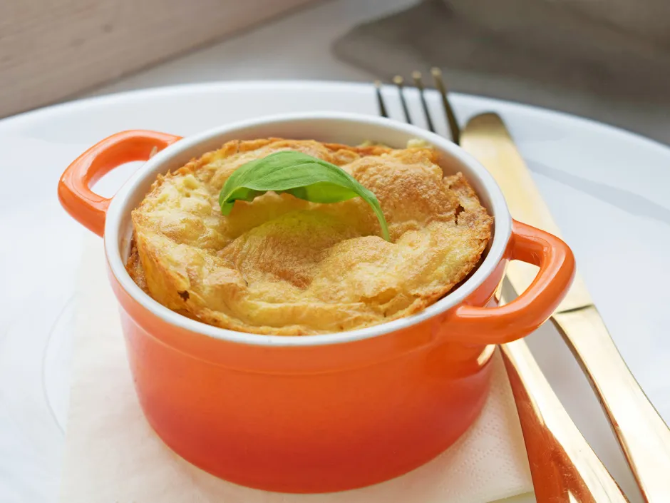 Ziegenkäsesoufflé