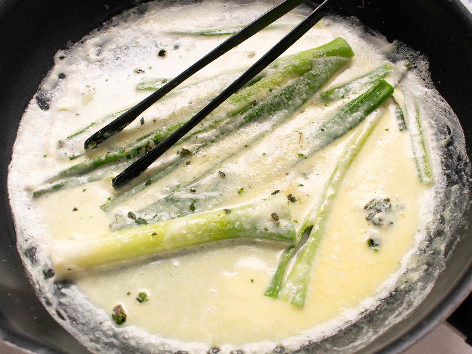 Lauch mit Parmesan