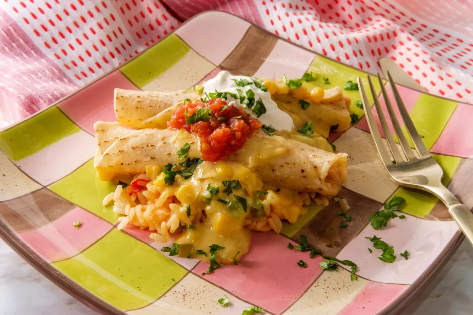 Glutenfreie Enchiladas Suizas