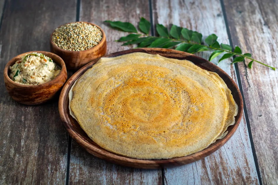 Bajra Dosa Hirsepalatschinken
