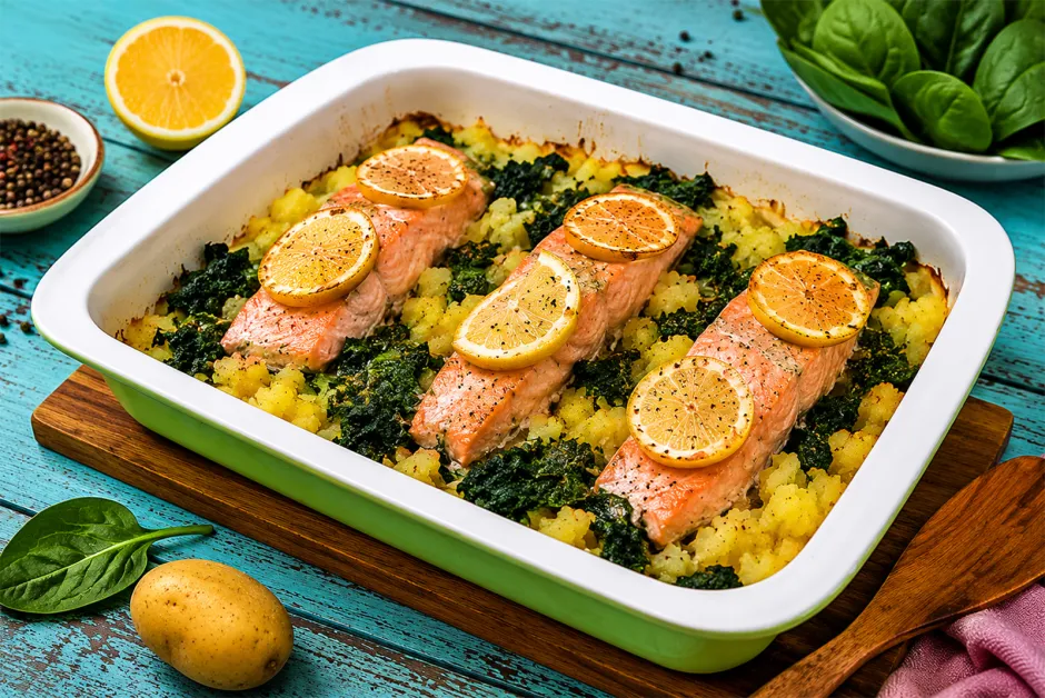 Lachs aus dem Backofen