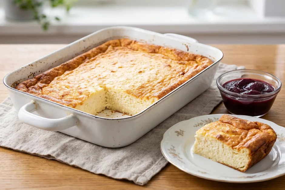 Topfengratin mit Fr&uuml;chten