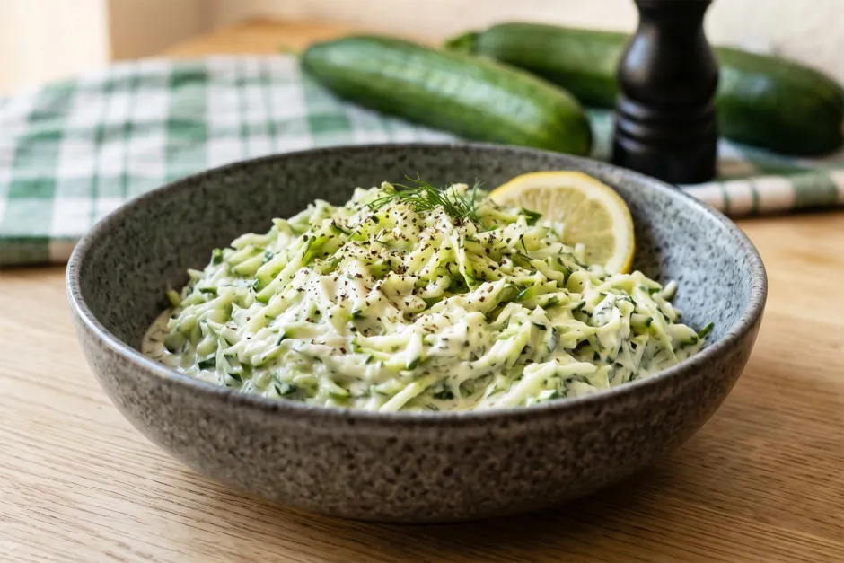 Gurken-Zucchini-Salat