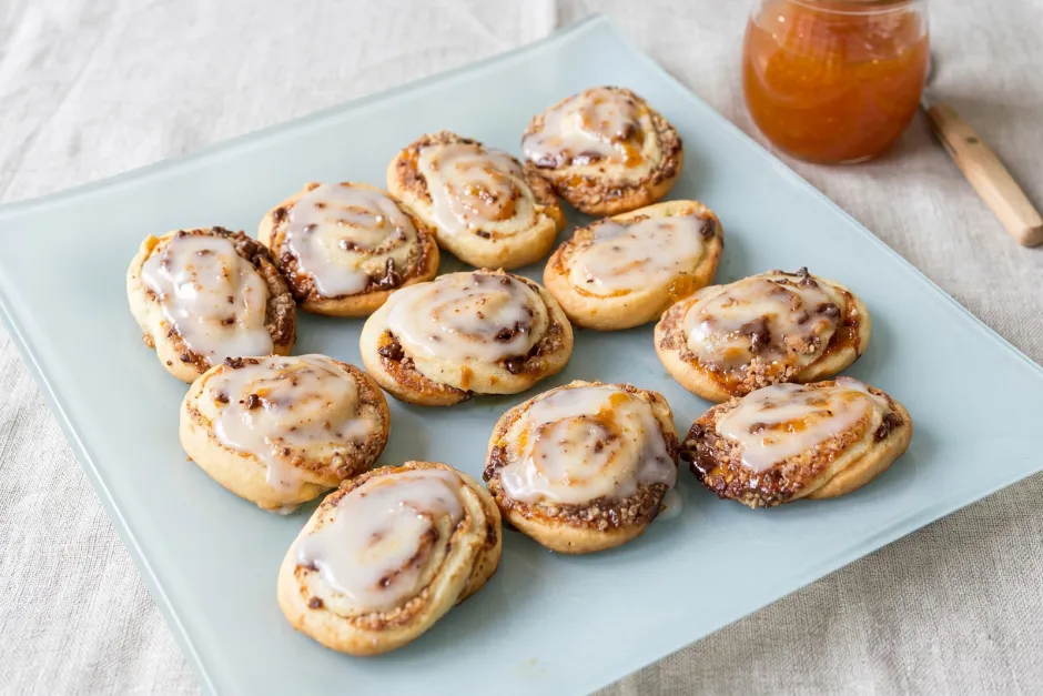 Marillen M&uuml;rbteig Schnecken