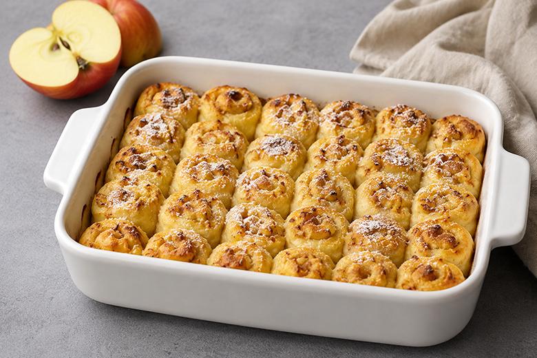 Apfel-Zimt-Rollen aus Kartoffelteig