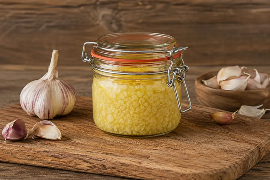 Knoblauch in &Ouml;l