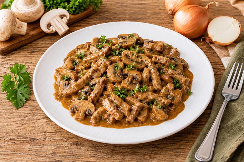 Schweinegeschnetzeltes mit Champignons