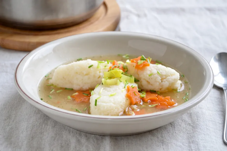 Grie&szlig;nockerln Suppe