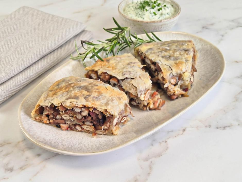 Einfacher Bohnenstrudel