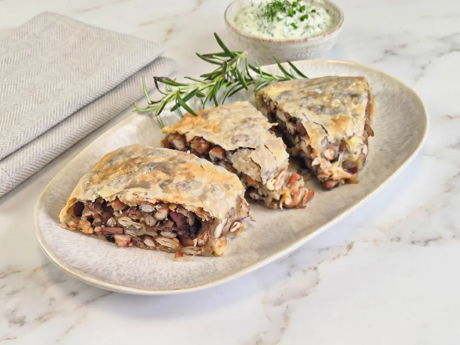 Einfacher Bohnenstrudel