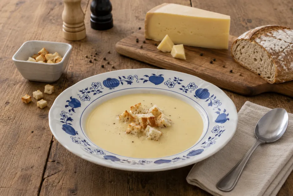 Vorarlberger K&auml;sesuppe