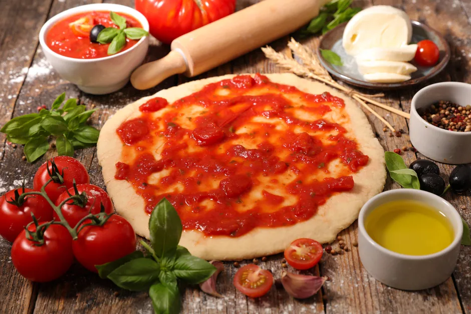 Pizzateig mit Dinkelmehl