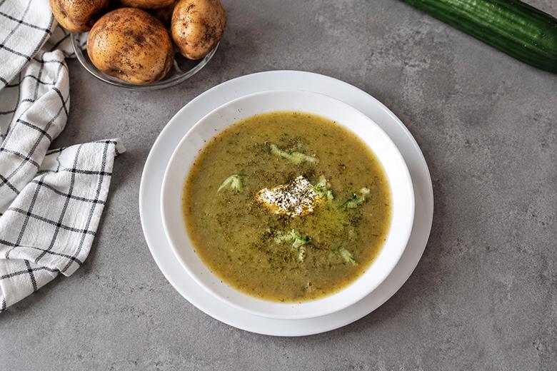 Gurken-Kartoffelsuppe