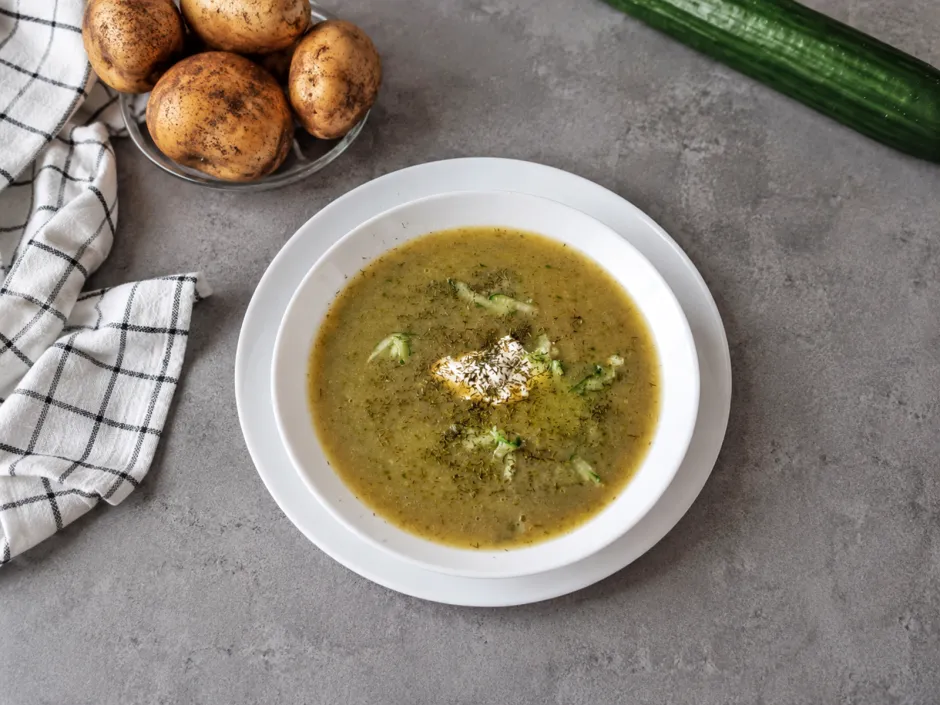Gurken-Kartoffelsuppe